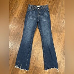 Oat New York Dark Blue Flare Jeans, size 0/25, barley worn, excellent condition